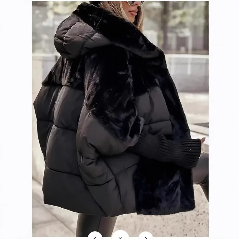 Winter Jacket Women 2026 Loose New Down Jacket Hooded