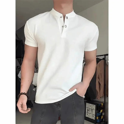 Men's American Style Sports Three-Quarter Sleeve T-Shirt