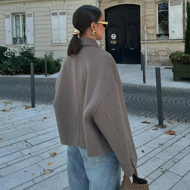Women's Jackets Coats Autumn 2025 New Chic Loose Warm Elegant
