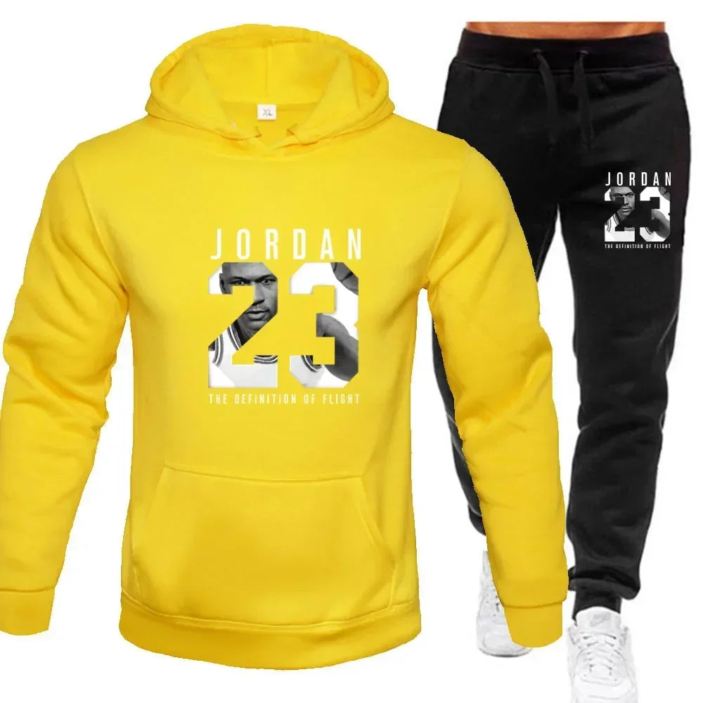 Men's Hoodie and Pants Set - Casual Tracksuit