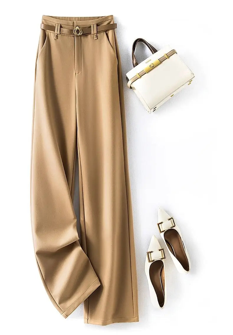 Women's Pants Work Dress Office Tailoring Wide Leg 2025