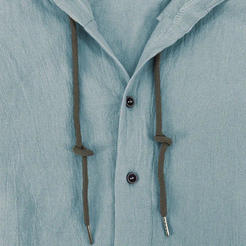 Men's Hooded Long Sleeve Beach Shirt