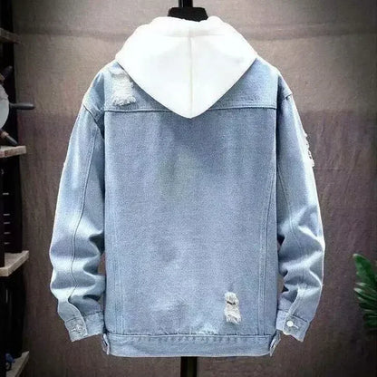 Men's Denim Jacket 2025 - Ripped Distressed
