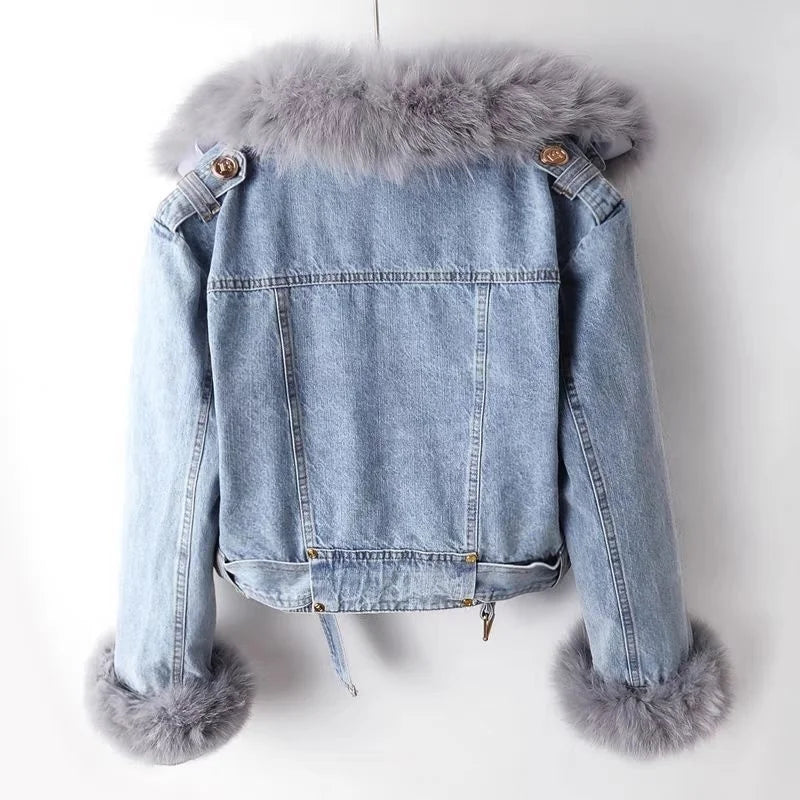 Women's Winter Denim Jacket