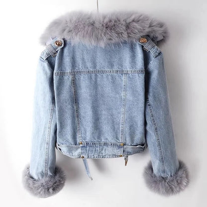 Women's Winter Denim Jacket