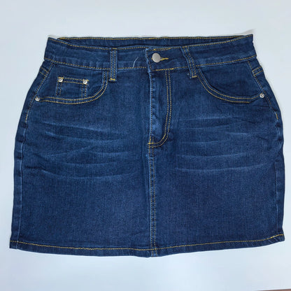 Women's Denim Short Skirt High Waist Slim