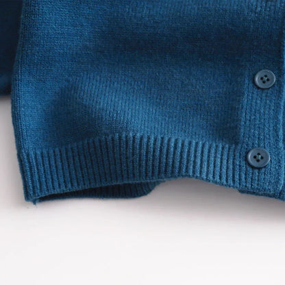Kids Knit Single-Breasted Sweater 2-7 Years