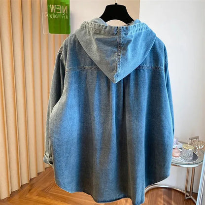 Casual Cotton Denim Jacket Women Parka