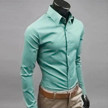 Men's Slim Fit Formal Dress Shirt