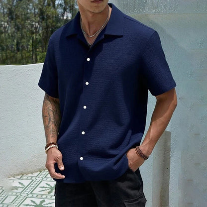 Men's Hip Hop Baggy Short Sleeve Shirt