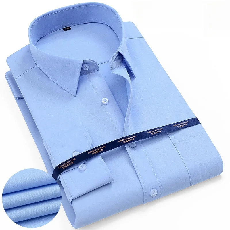 Men's Formal Business White Shirt 5XL