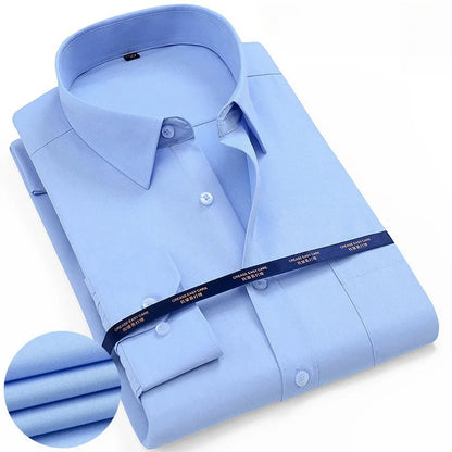 Men's Formal Business White Shirt 5XL