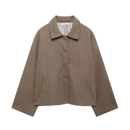 Women's Jackets Coats Autumn 2025 New Chic Loose Warm Elegant
