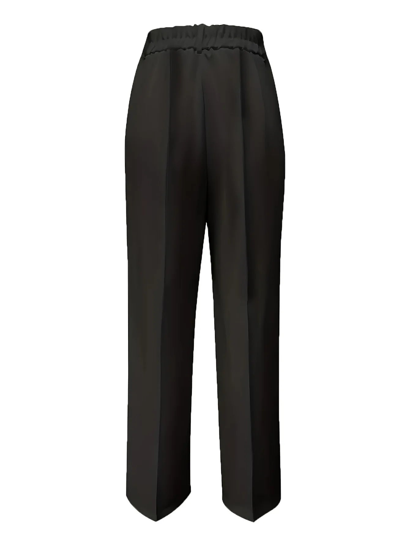 Women's High Waist Dress Pants Flowy Straight Leg