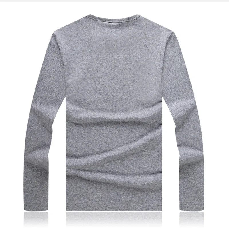 Men's Slim Fit O-Neck Long Sleeve T-Shirt 2025