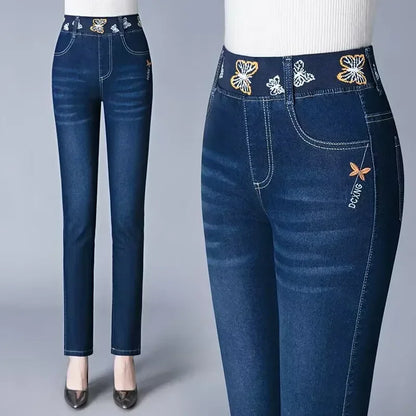Women's Oversize Jeans 26-38 - Slim High Waist Skinny Denim Pants
