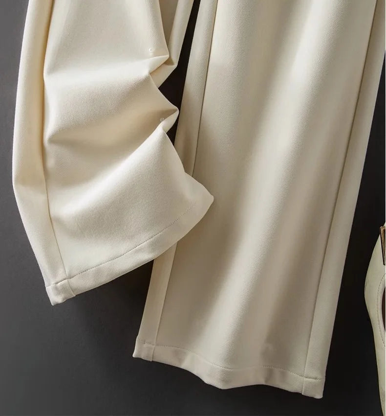Women's Pants Work Dress Office Tailoring Wide Leg 2025