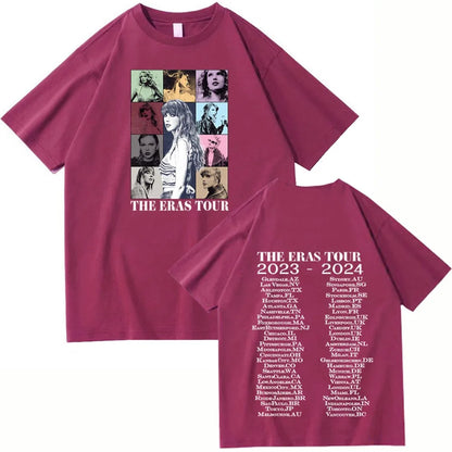 The Era Tour T-Shirt - Harajuku O-Neck Casual Tee for Men & Women (Fan Gift)
