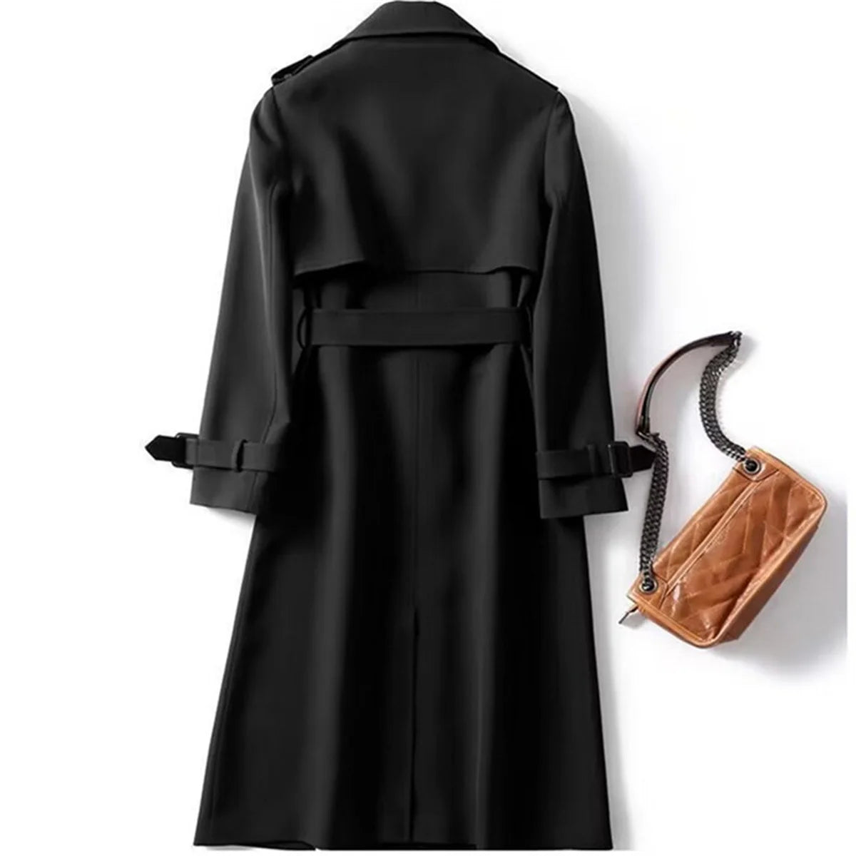 Women's Fashion Trench Coat Korean Spring Long Sleeve