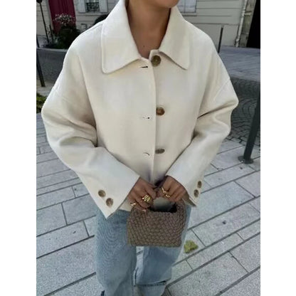 Women's Jackets Coats Autumn 2025 New Chic Loose Warm Elegant