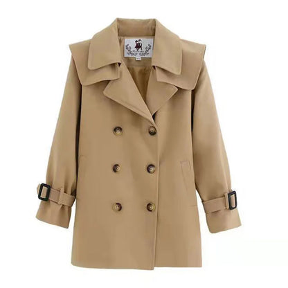Girls Windbreaker Trench Coat - Kids Mid-Length 3-14 Years