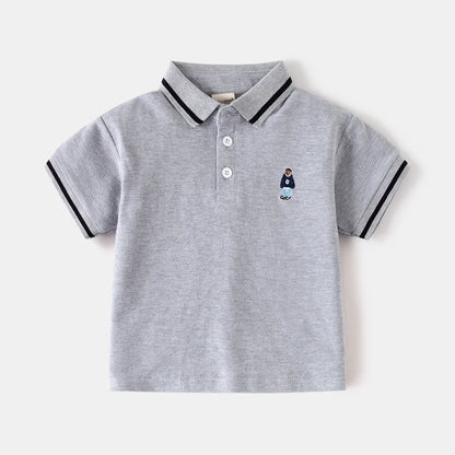 Boys' Bear Polo T-Shirt - Toddler Kids Top