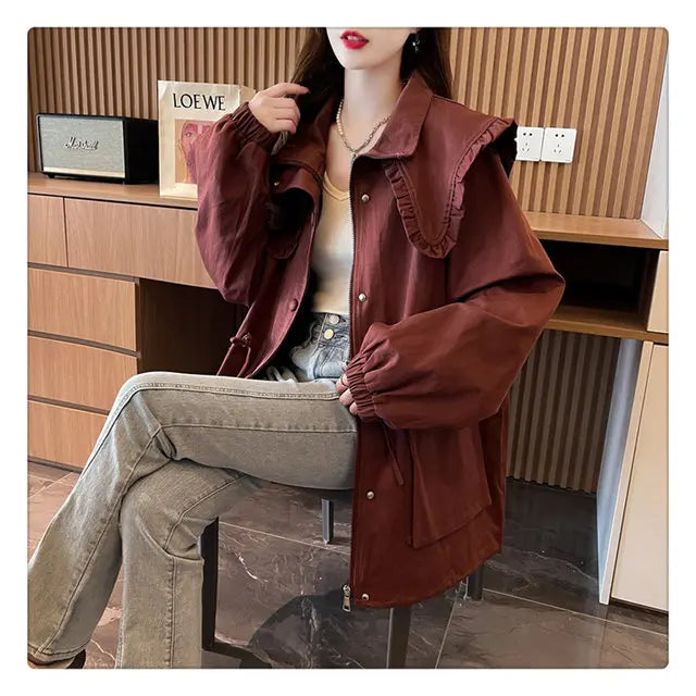 Trench Coat Waterproof Women Windbreaker