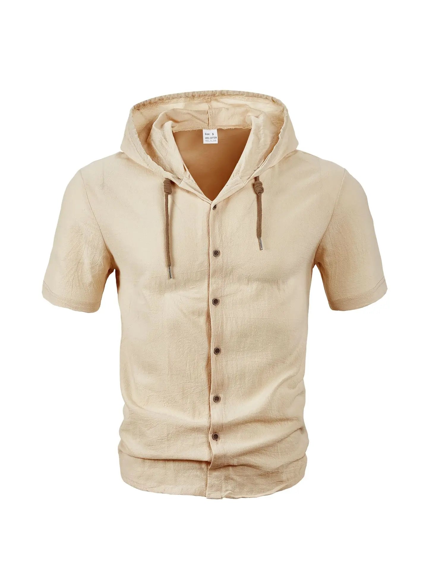 Men's Linen Short Sleeve Beach Shirt