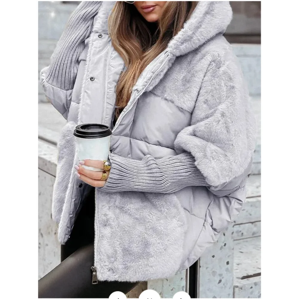 Winter Jacket Women 2026 Loose New Down Jacket Hooded