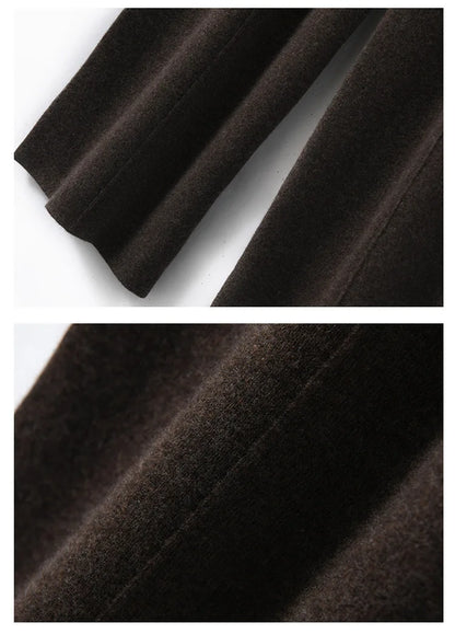 Women's High Waisted Warm Knit Wide Leg Straight