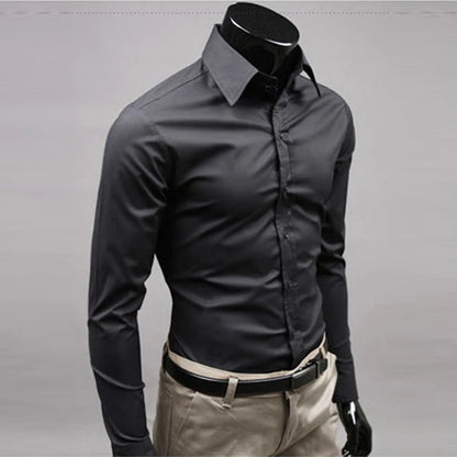 Men's Slim Fit Formal Dress Shirt