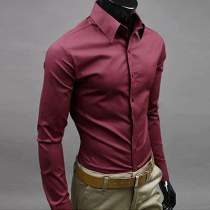 Men's Slim Fit Formal Dress Shirt