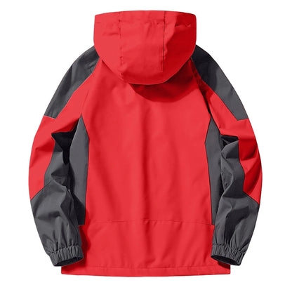 Hooded Ski Jacket - Windproof Winter Sports Coat