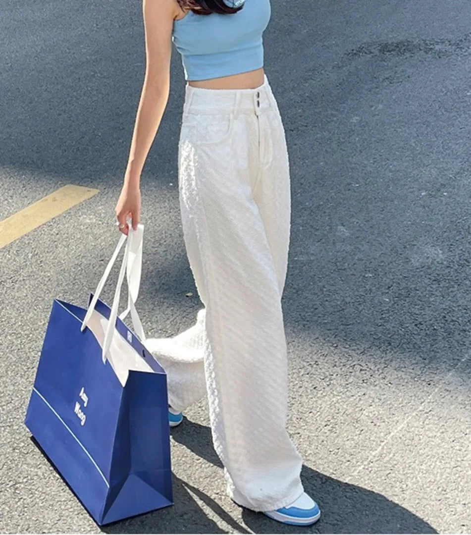 Ripped Jeans Women Casual Streetwear Spring Autumn High Waist