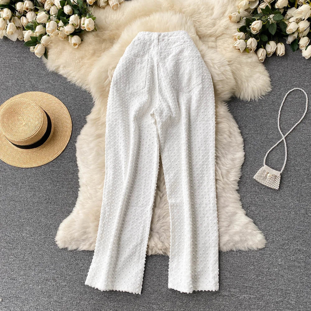 Ripped Jeans Women Casual Streetwear Spring Autumn High Waist