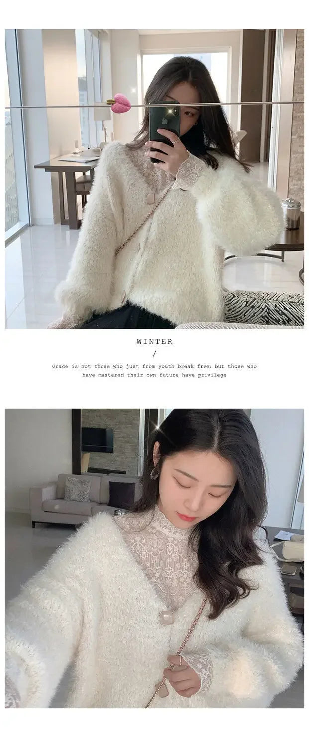Qadın Krujeva Köynək Payız Uzun Qollu Turtlenock Mesh