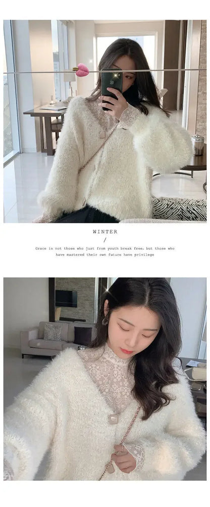 Qadın Krujeva Köynək Payız Uzun Qollu Turtlenock Mesh