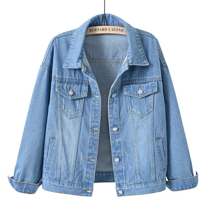 Women's Colorful Denim Jacket Spring