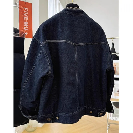 Casual Cotton Denim Jacket Women Parka