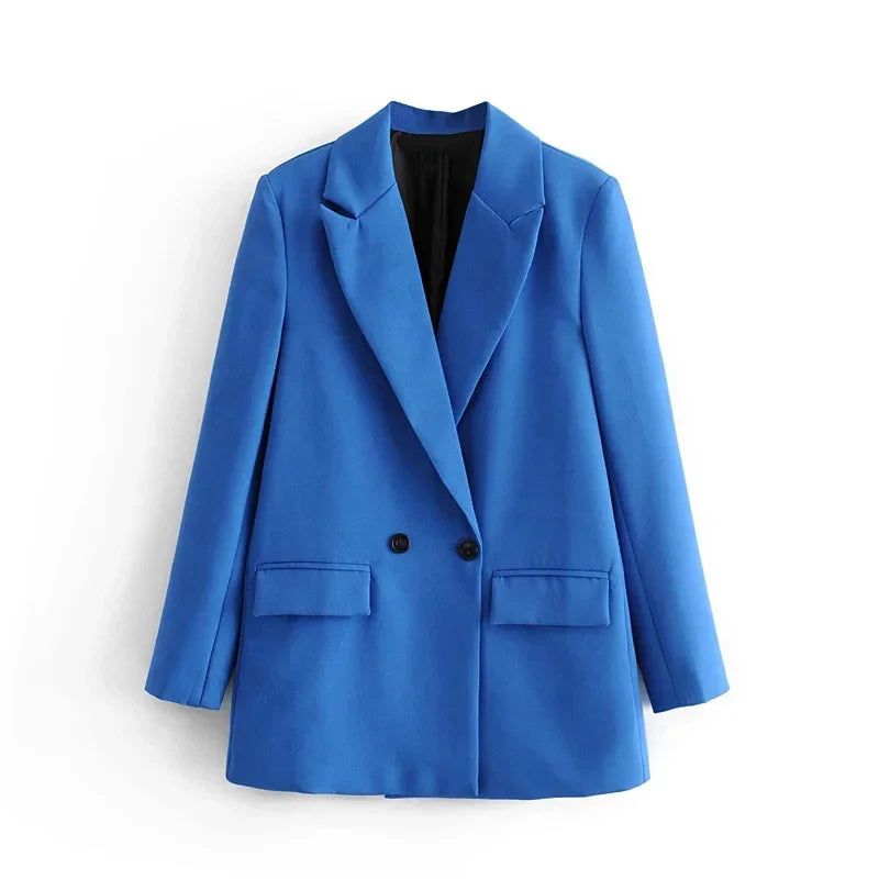 MUJER 2025 Women's Blazers New Office Casual Blazer Woman Straight Outerwears Fashion Women's Tailoring Blazers for Women Coats