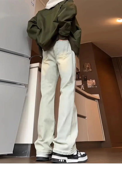 Men's Straight Jeans - Spring Autumn Slim Fit Loose