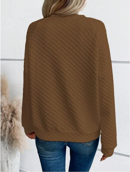 Women's V-Neck Casual Loose Fit Pullover