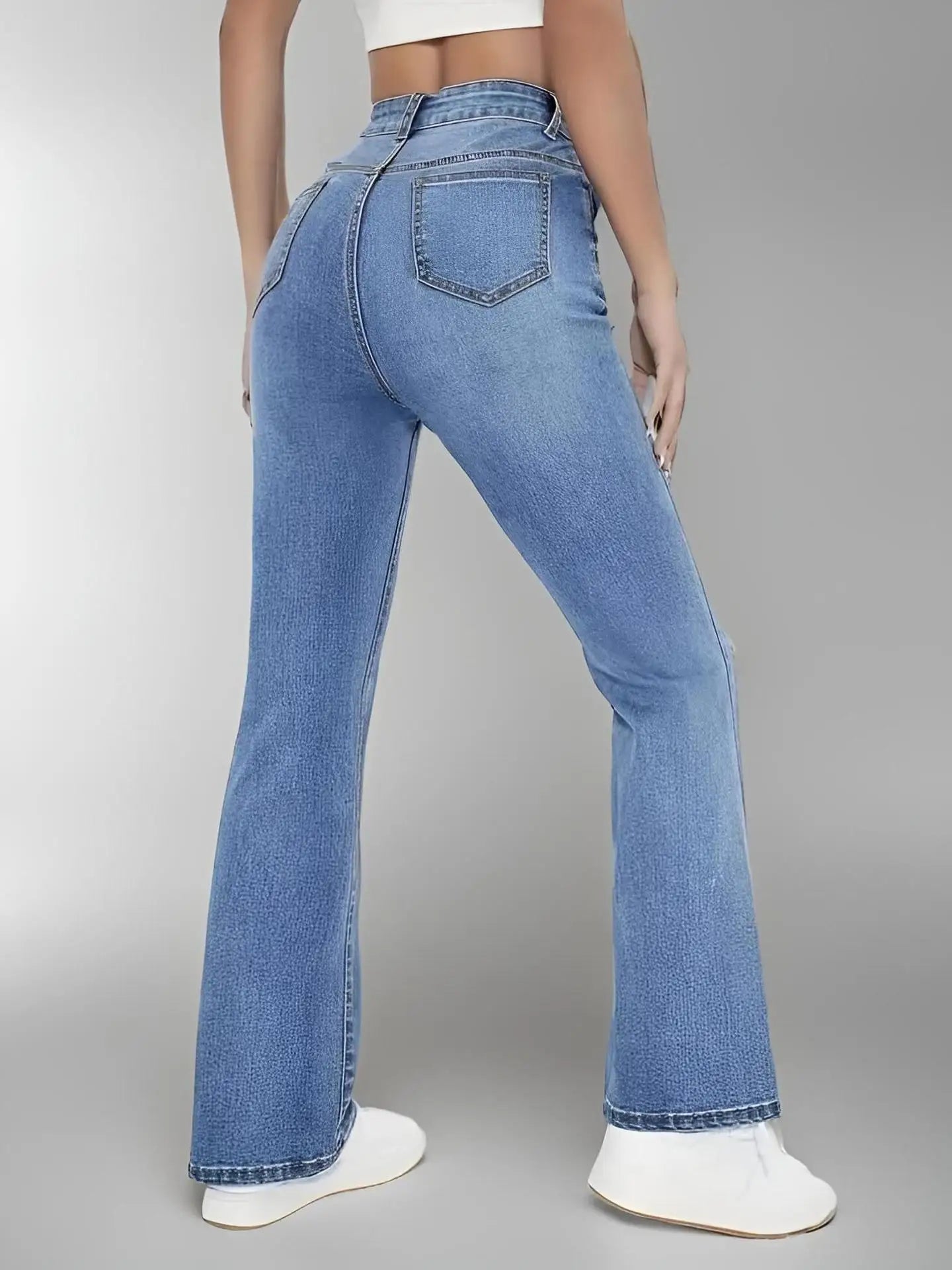 New Women's Hot Jeans Slimming European High Waist