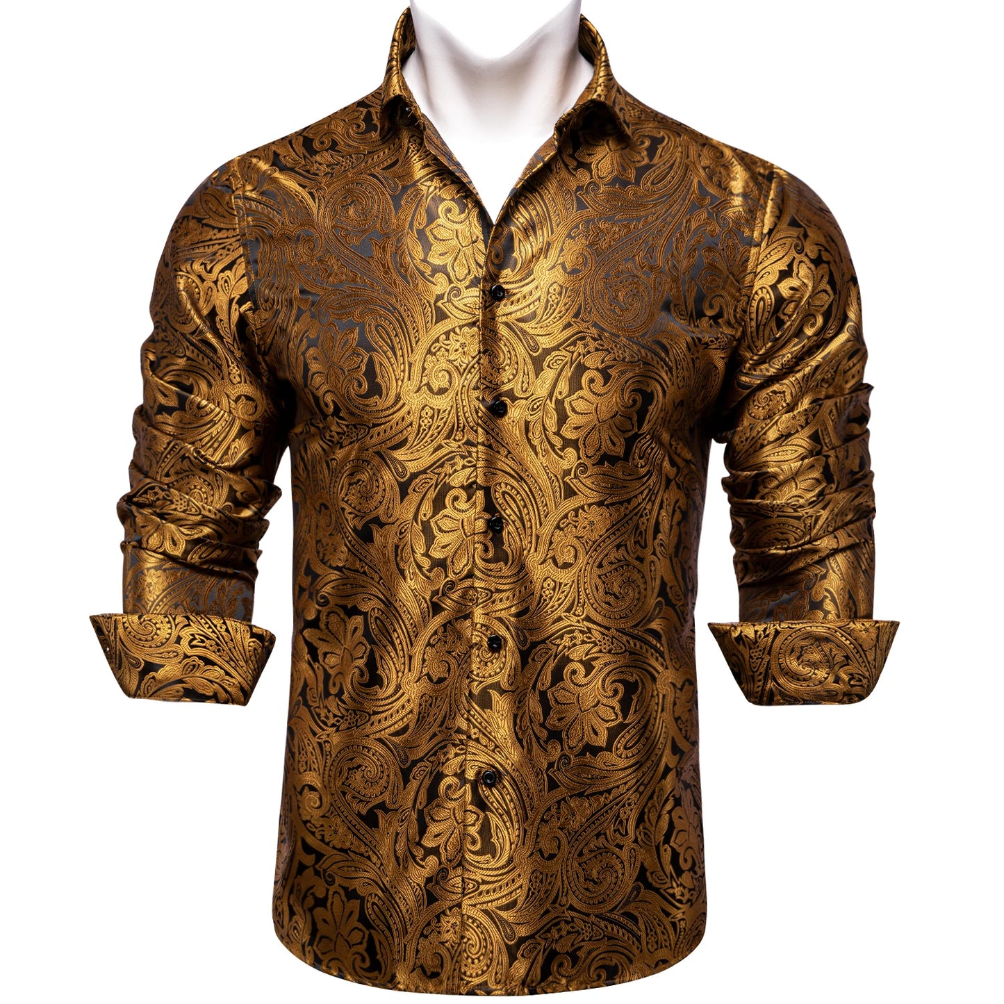 Men's Slim Fit Long Sleeve Dress Shirt