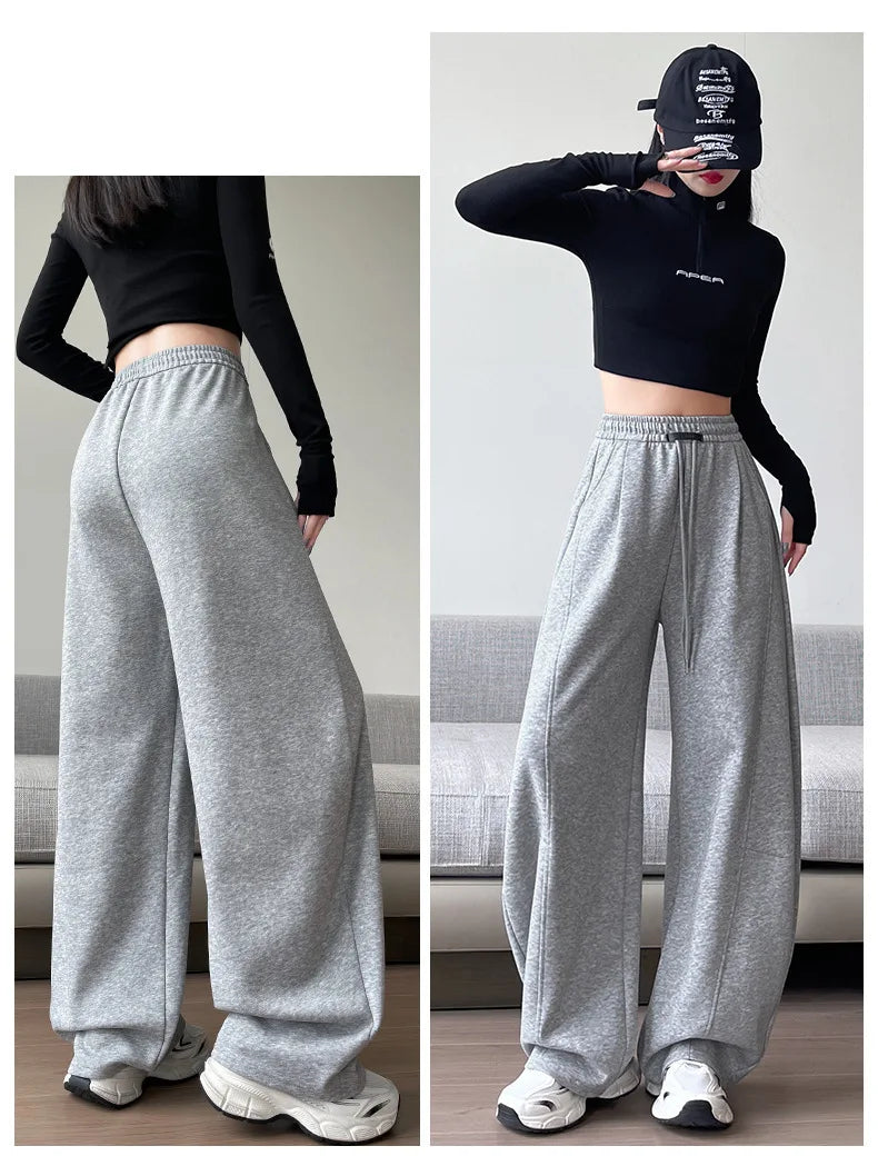Sports Pants Women Spring Autumn High-Waisted Slim