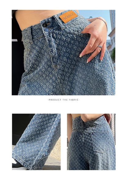 Ripped Jeans Women Casual Streetwear Spring Autumn High Waist
