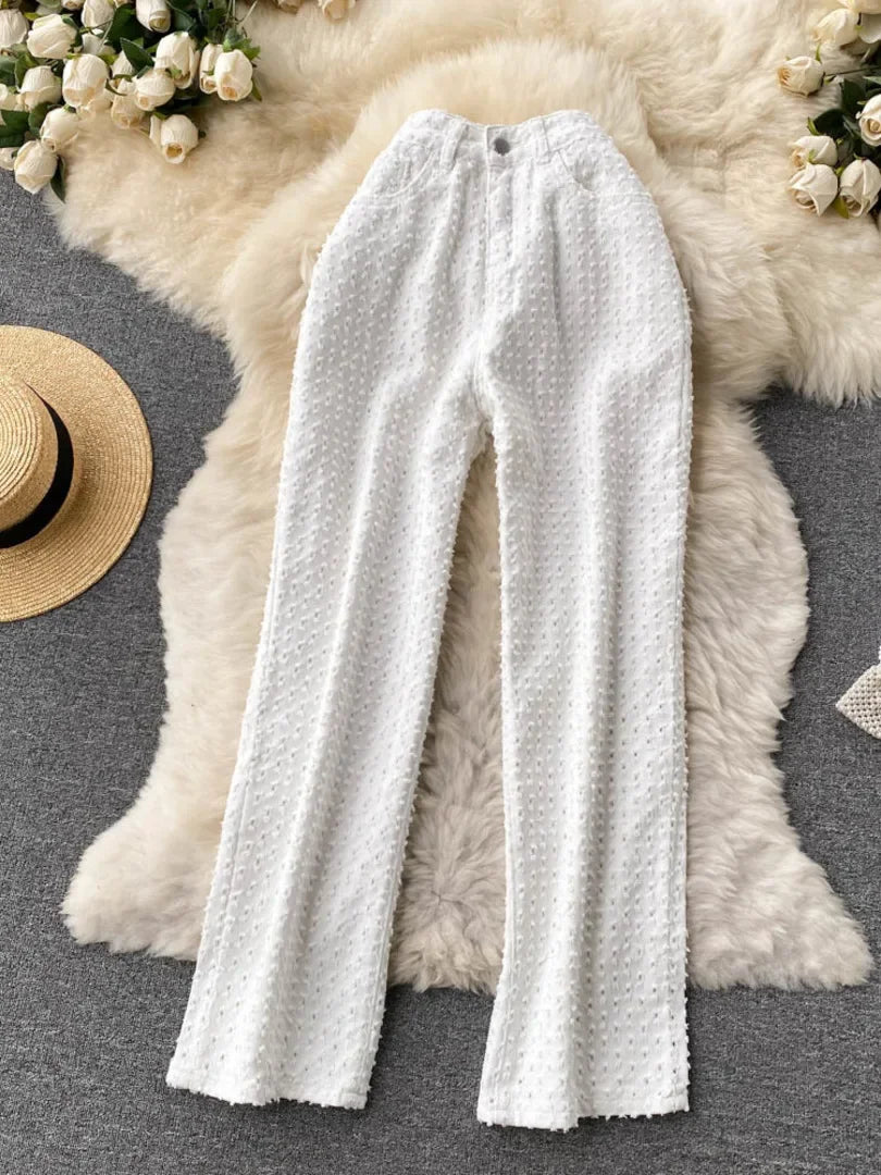 Ripped Jeans Women Casual Streetwear Spring Autumn High Waist