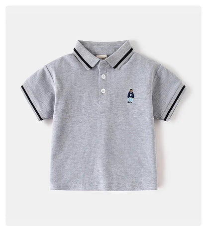 Boys' Bear Polo T-Shirt - Toddler Kids Top