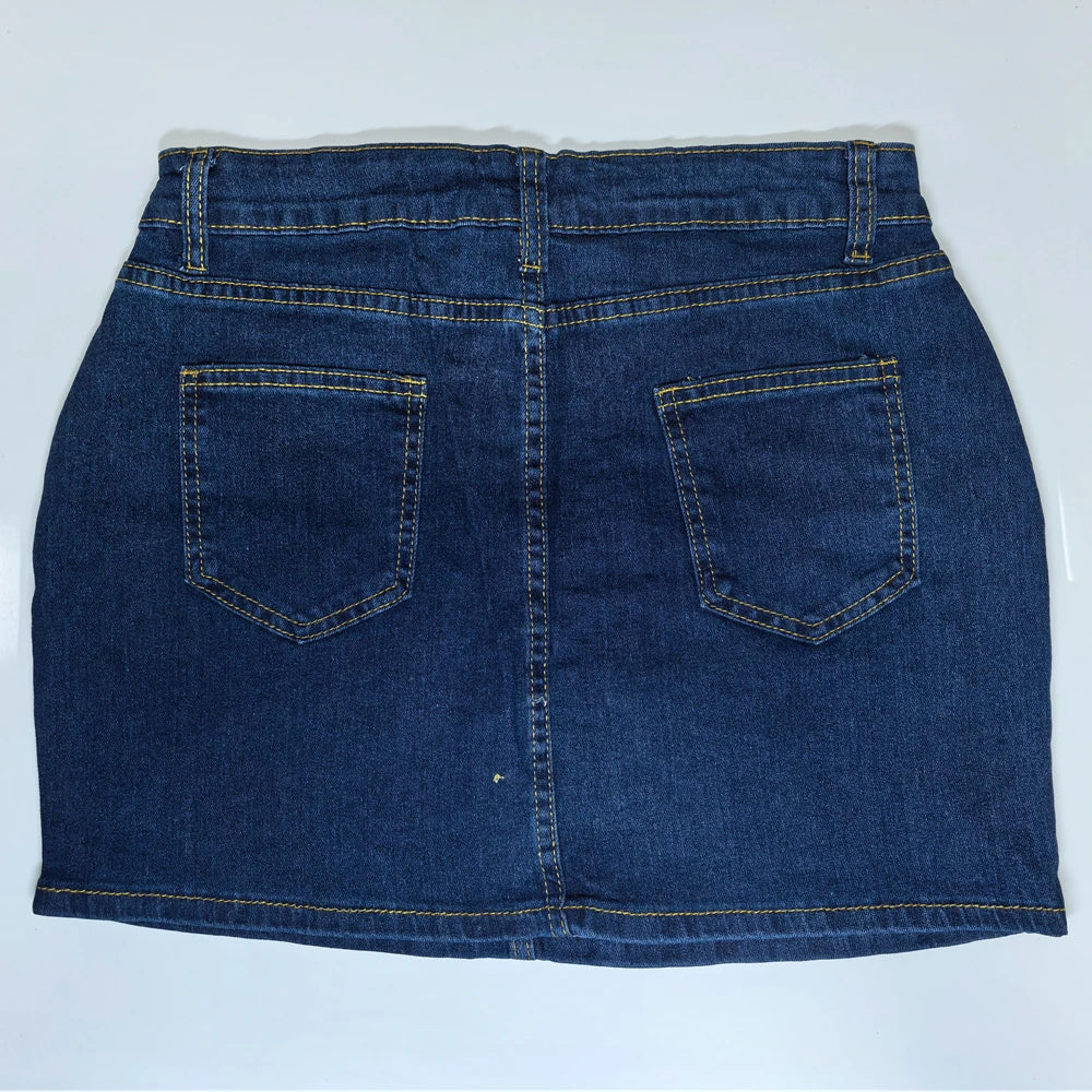 Women's Denim Short Skirt High Waist Slim