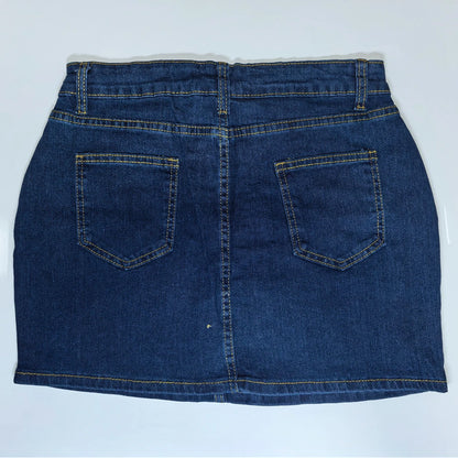 Women's Denim Short Skirt High Waist Slim